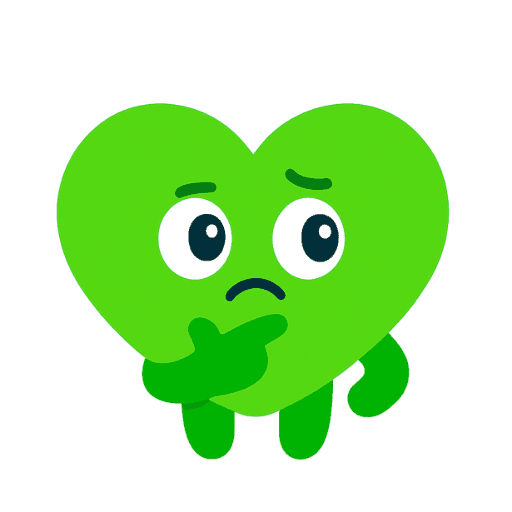 Dr. Pulse mascot in thoughtful pose, encouraging critical thinking in ECG interpretation