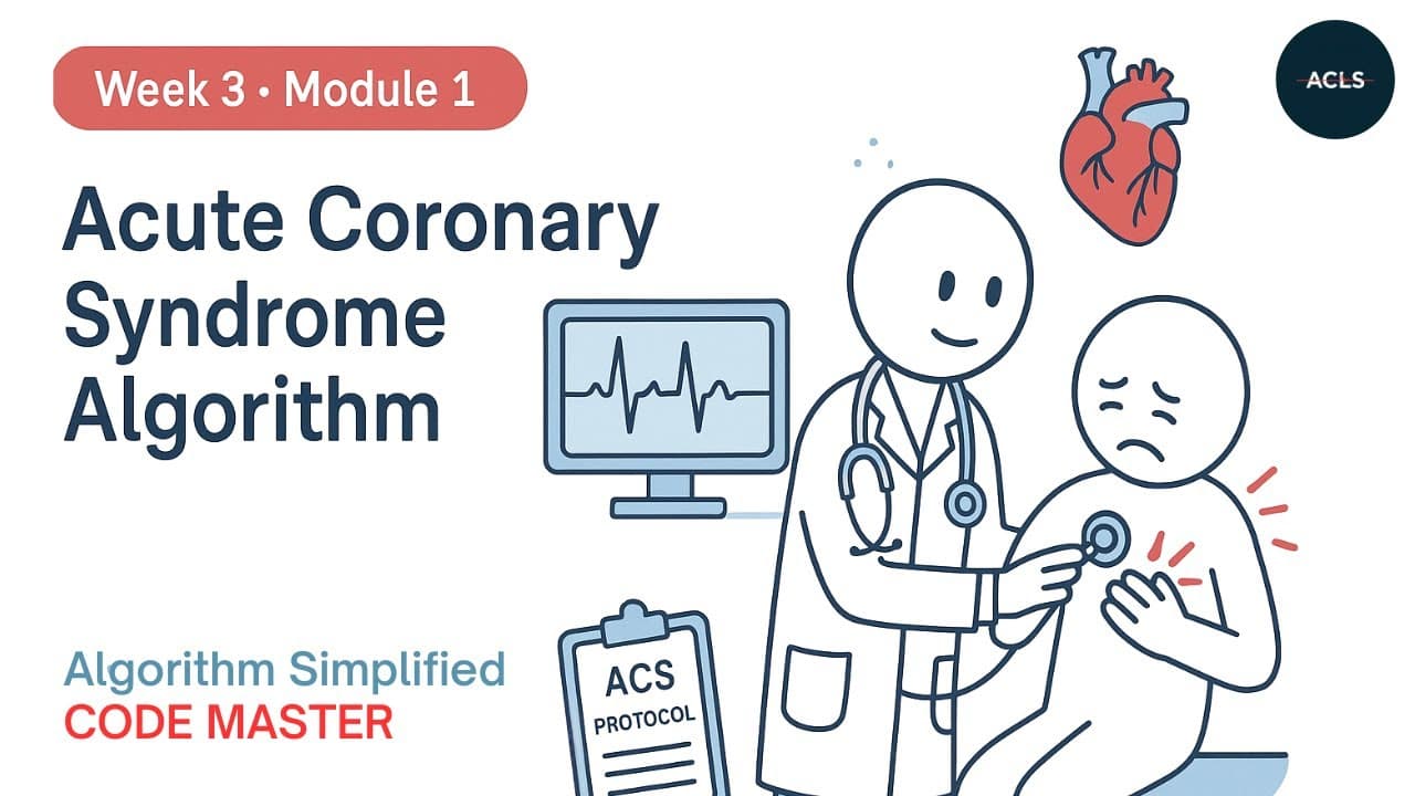 CODE MASTER | Acute Coronary Syndrome Algorithm | ACLS Made Simple