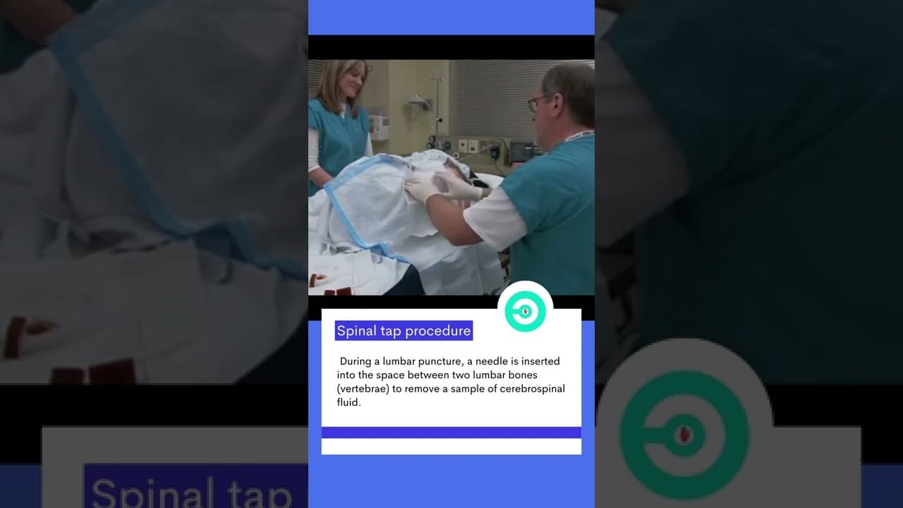 Spinal Tap procedure #spinaltap #lp #medical