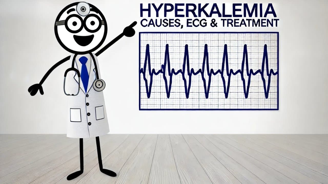 Hyperkalemia Explained: Causes, ECG, Symptoms & Treatment | ICU Essentials