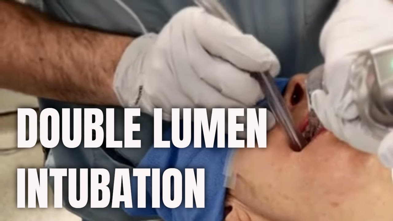 How to Insert a Double Lumen Endotracheal Tube | Step-by-Step Guide