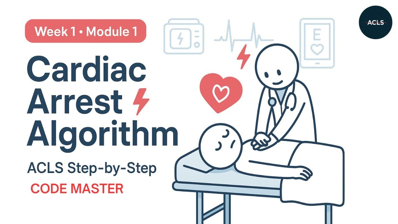 CODE MASTER | Cardiac Arrest Algorithm | ACLS Step-by-step